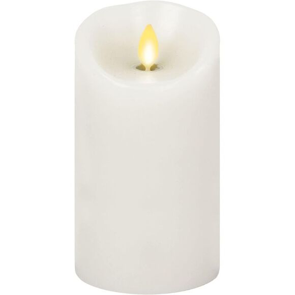 Luminara Indoor Paraffin Wax Flameless LED Candle for Decoration, White, 3" x 6" - Picture 1 of 4